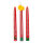 Kerze mit Adventskalender Überzug rot